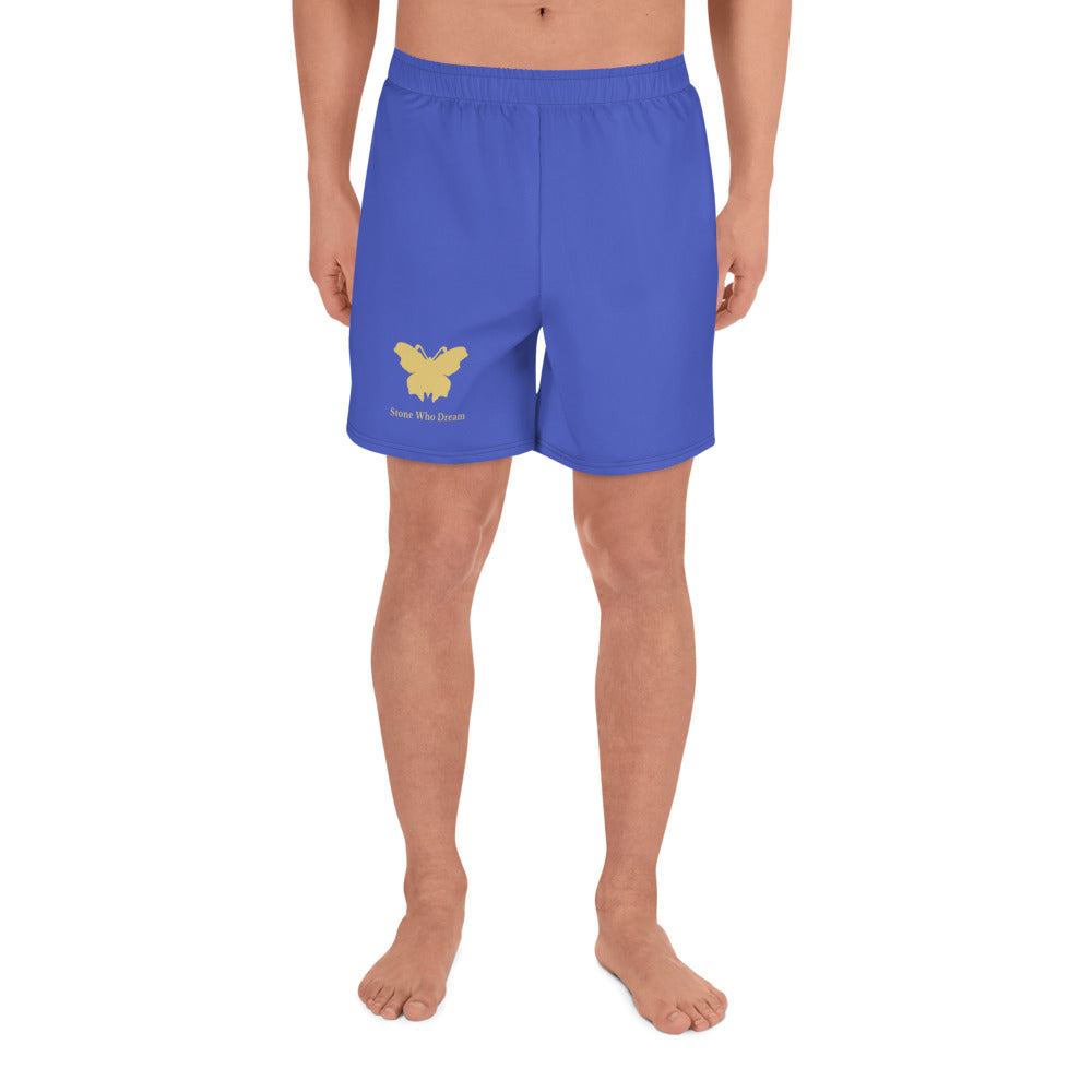 Logo collection｜Unisex Athletic Long Shorts｜Royal blue