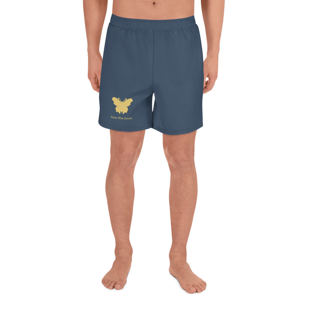 Logo collection｜Unisex Athletic Long Shorts｜Dark blue