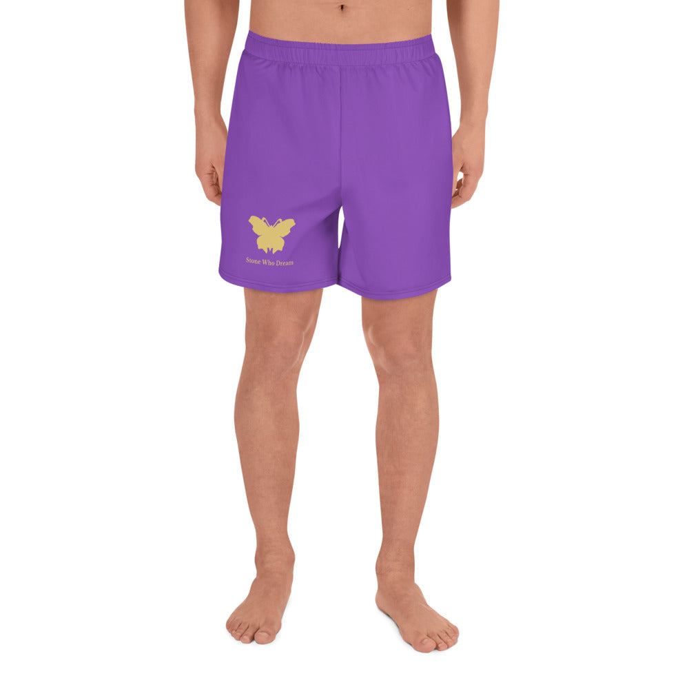 Logo collection｜Unisex Athletic Long Shorts｜Purple