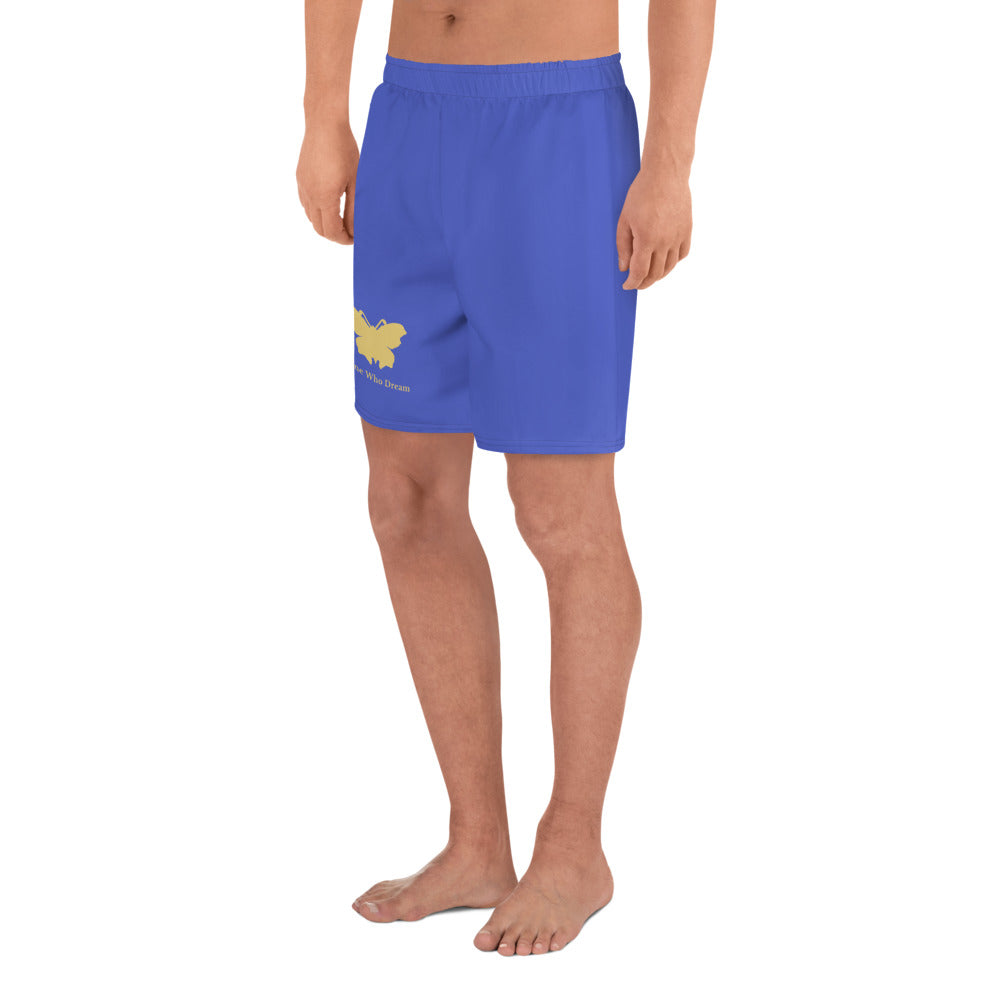 Logo collection｜Unisex Athletic Long Shorts｜Royal blue