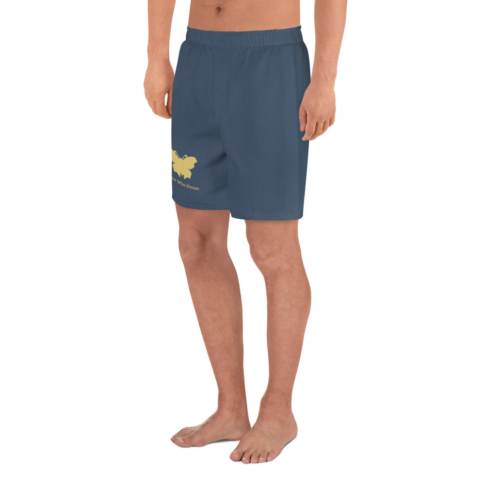 Logo collection｜Unisex Athletic Long Shorts｜Dark blue