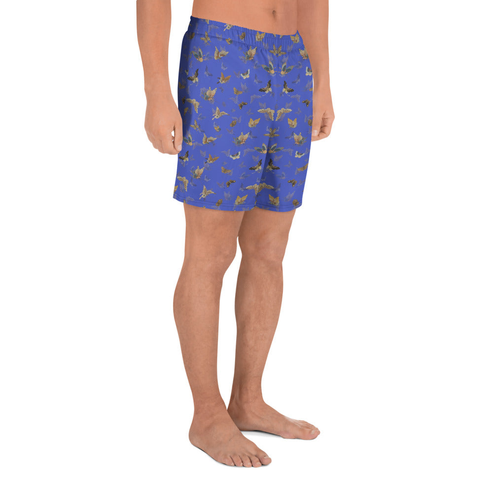 Butterfly dancing｜Unisex Athletic Long Shorts｜Royal blue