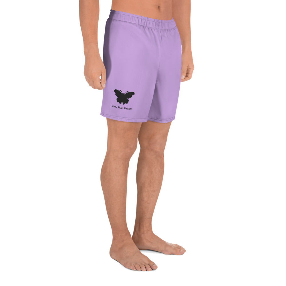 Logo collection｜Unisex Athletic Long Shorts｜Lilac