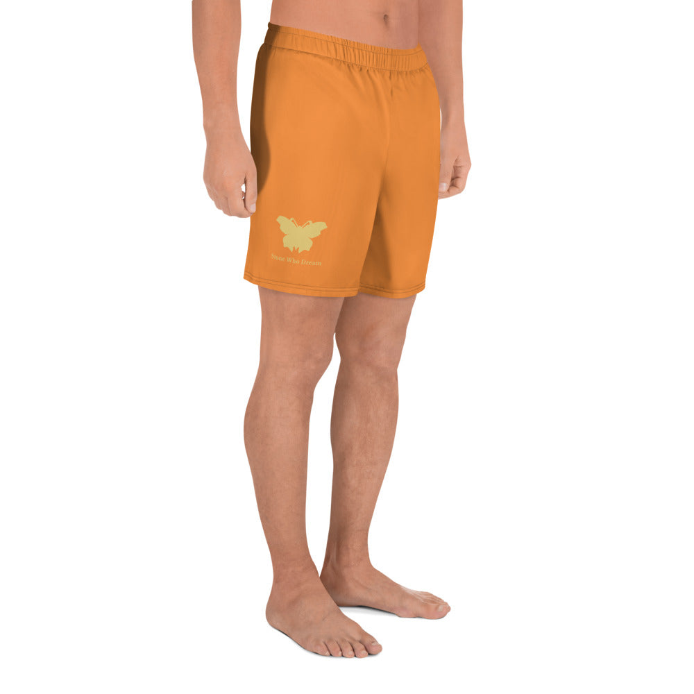 Logo collection｜Unisex Athletic Long Shorts｜Orange