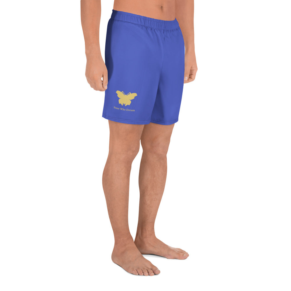 Logo collection｜Unisex Athletic Long Shorts｜Royal blue