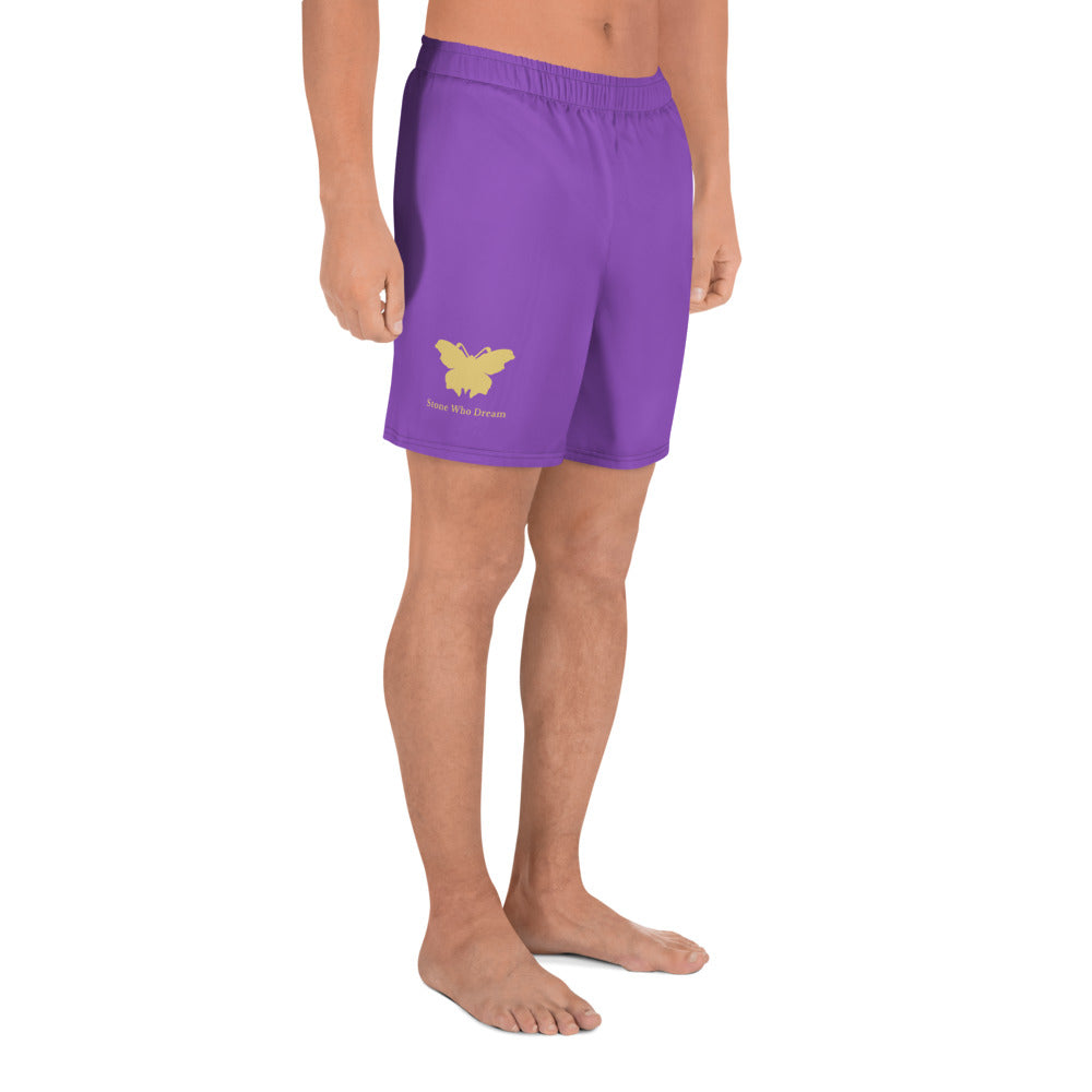 Logo collection｜Unisex Athletic Long Shorts｜Purple