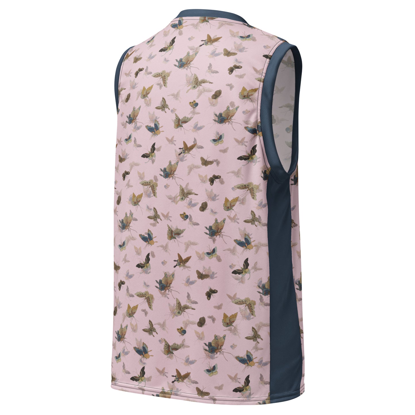 Butterfly dancing｜Recycled unisex basketball jersey｜Pale pinkish gray