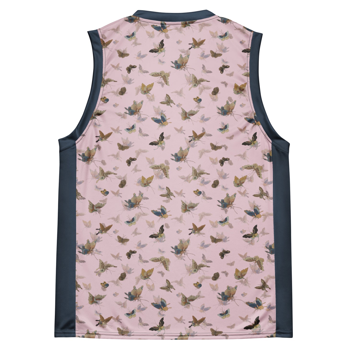 Butterfly dancing｜Recycled unisex basketball jersey｜Pale pinkish gray