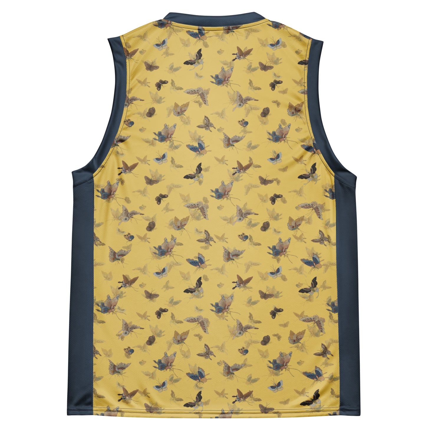 Butterfly dancing｜Recycled unisex basketball jersey｜Gold