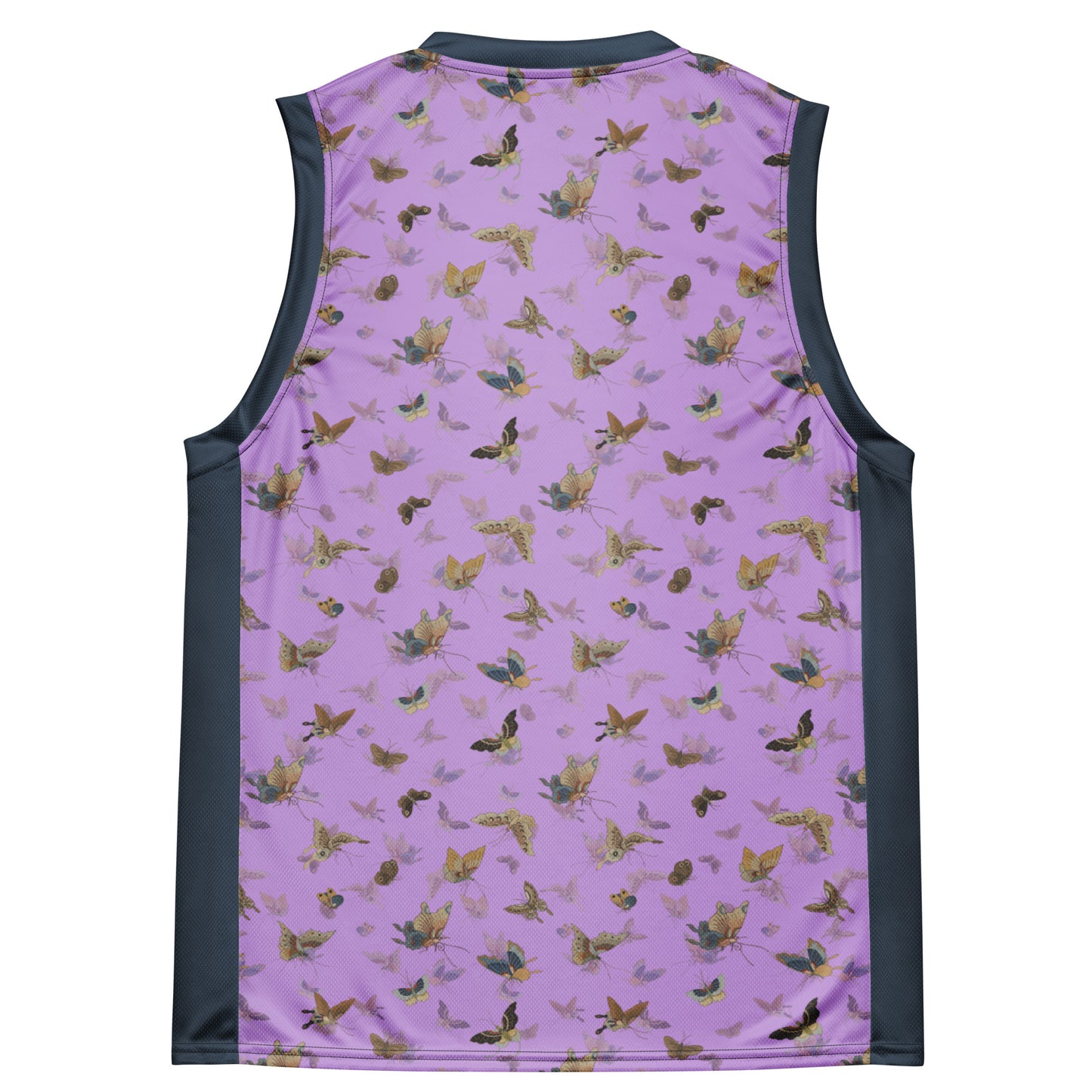 Butterfly dancing｜Recycled unisex basketball jersey｜Lilac