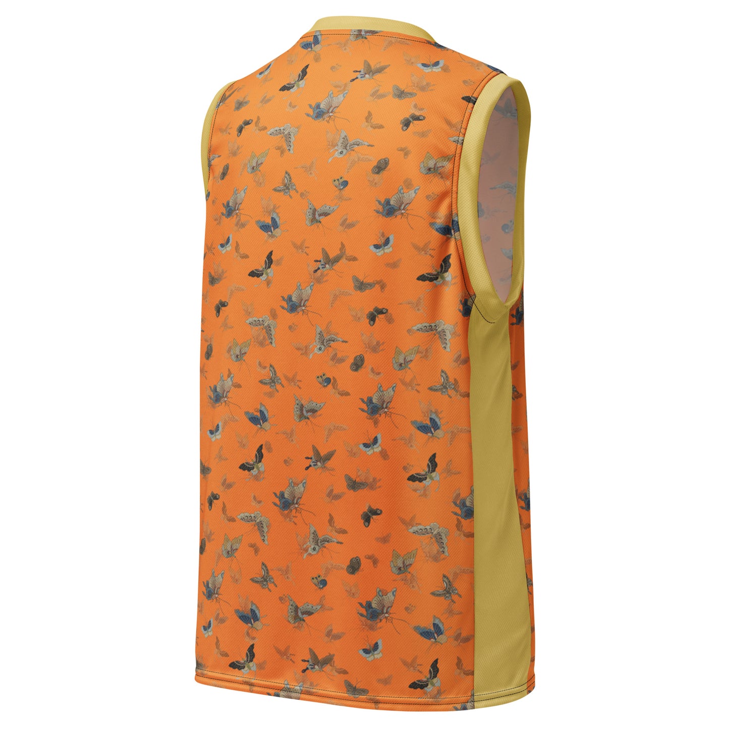 Butterfly dancing｜Recycled unisex basketball jersey｜Orange