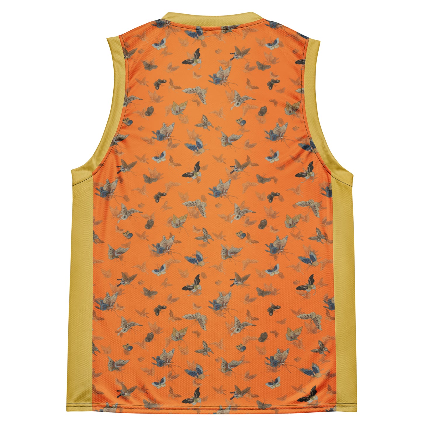 Butterfly dancing｜Recycled unisex basketball jersey｜Orange