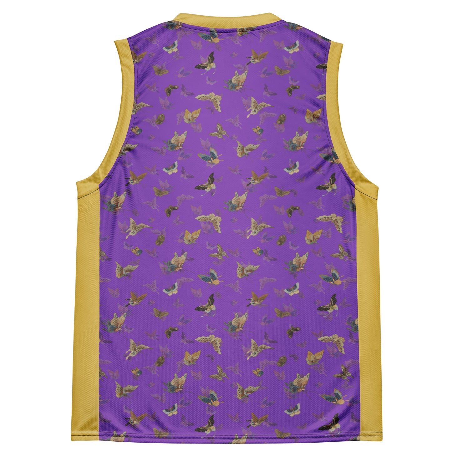 Butterfly dancing｜Recycled unisex basketball jersey｜Purple