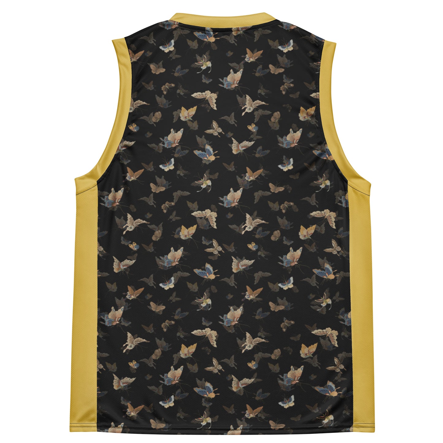 Butterfly dancing｜Recycled unisex basketball jersey｜Black