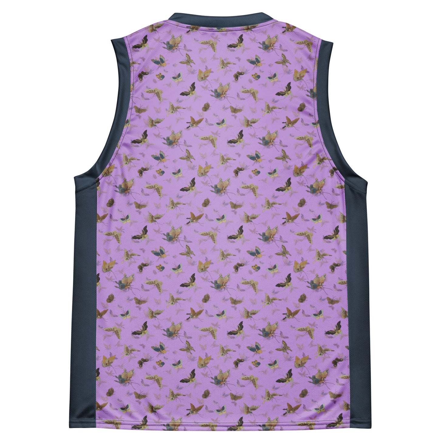 Butterfly dancing｜Recycled unisex basketball jersey｜Lilac