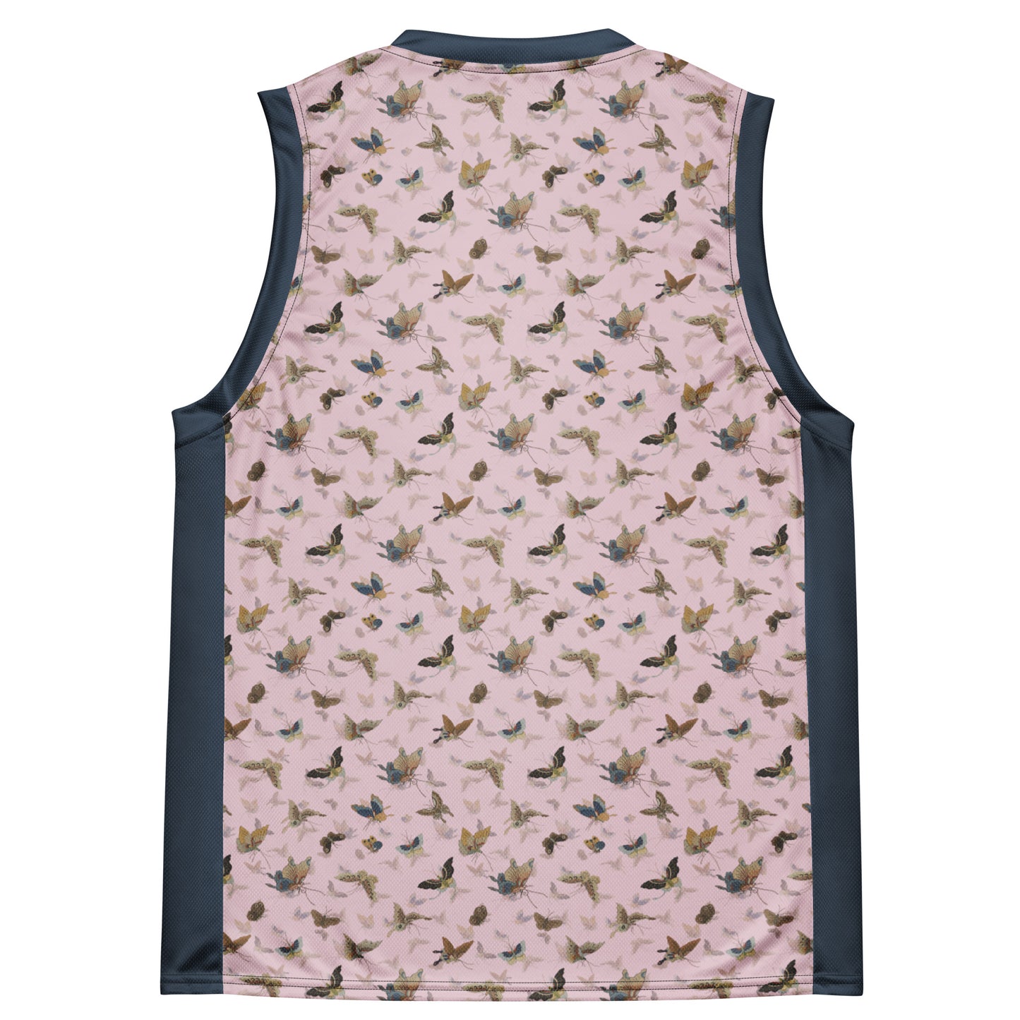 Butterfly dancing｜Recycled unisex basketball jersey｜Pale pinkish gray