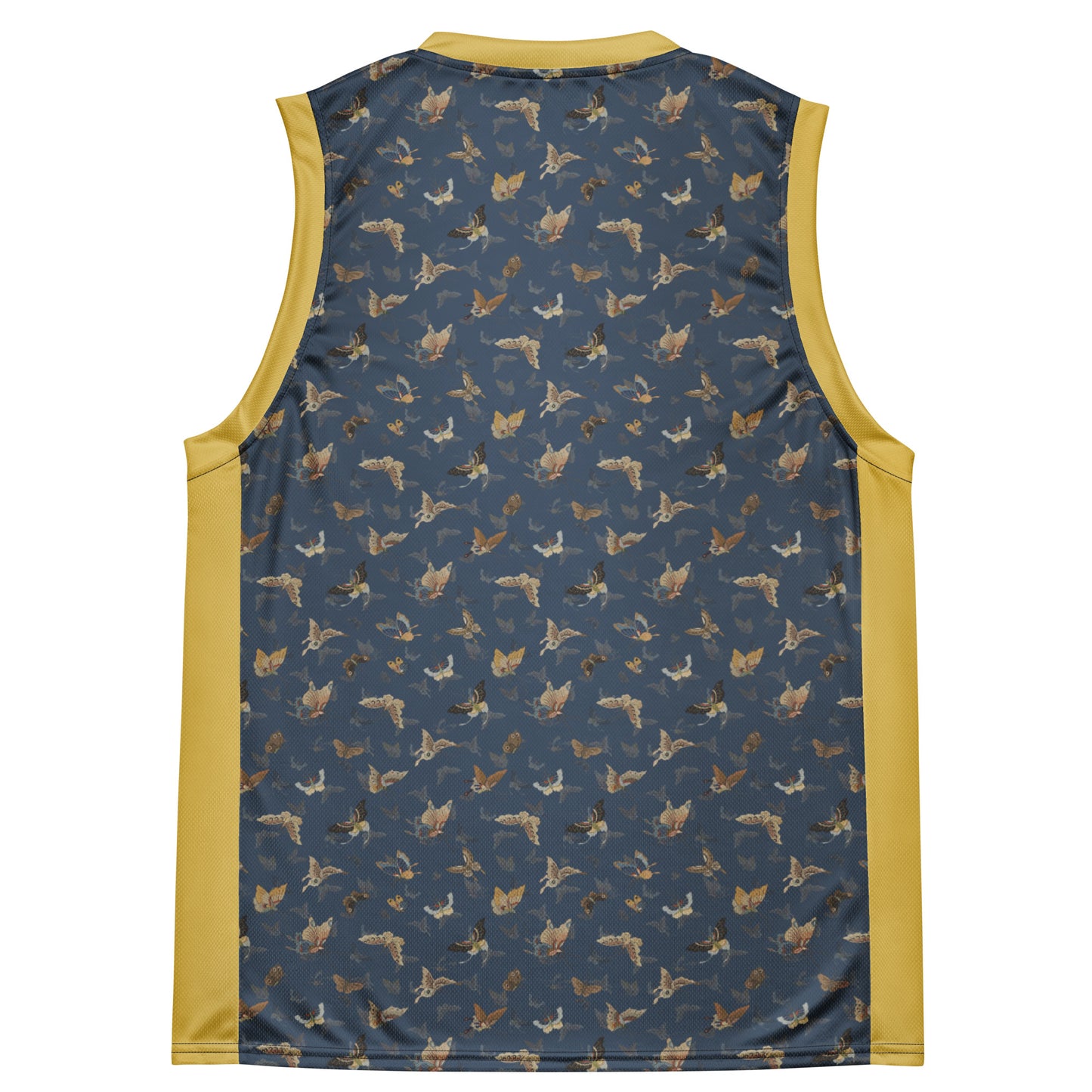 Butterfly dancing｜Recycled unisex basketball jersey｜Dark blue