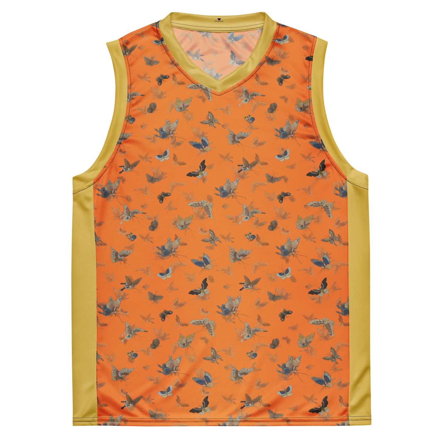 Butterfly dancing｜Recycled unisex basketball jersey｜Orange