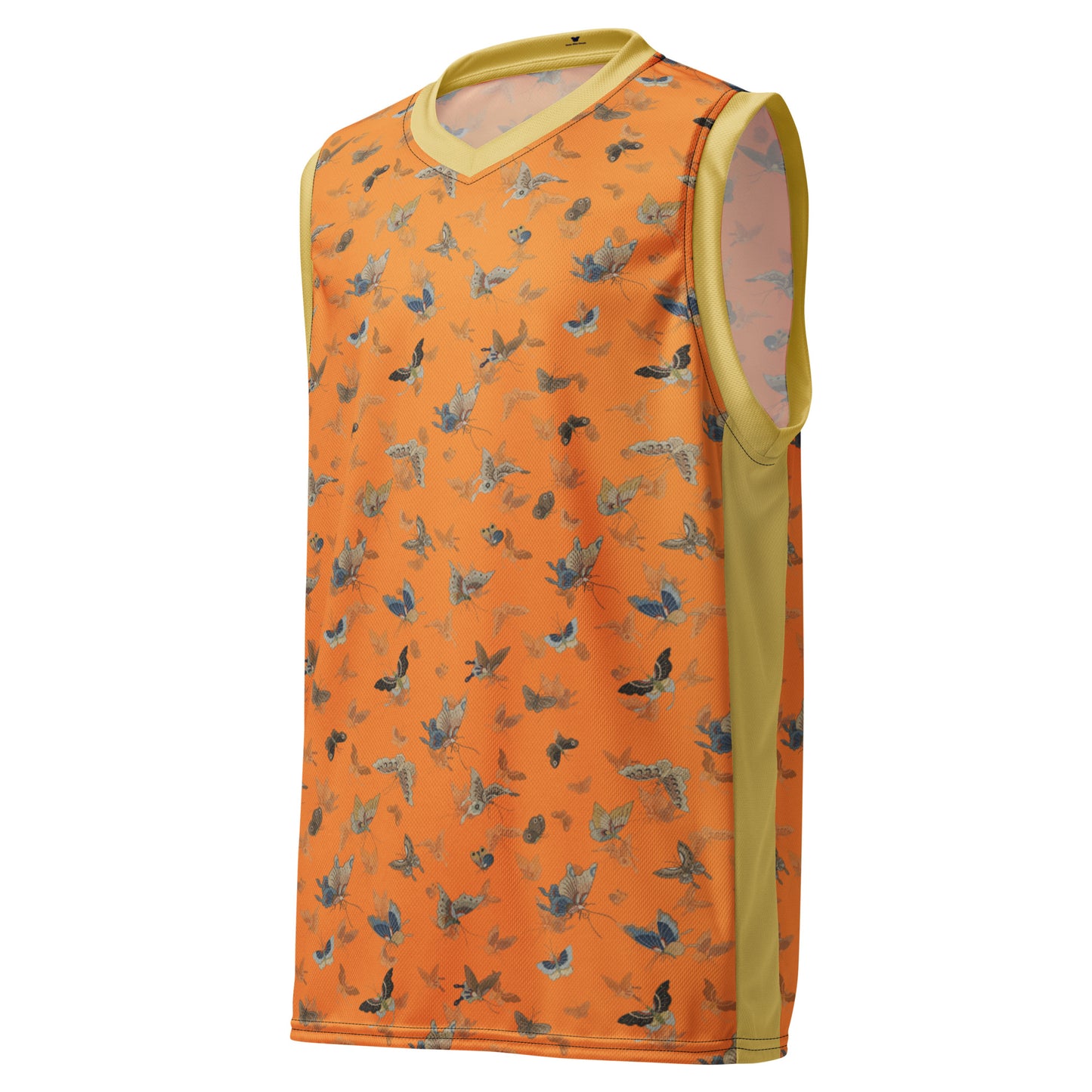 Butterfly dancing｜Recycled unisex basketball jersey｜Orange