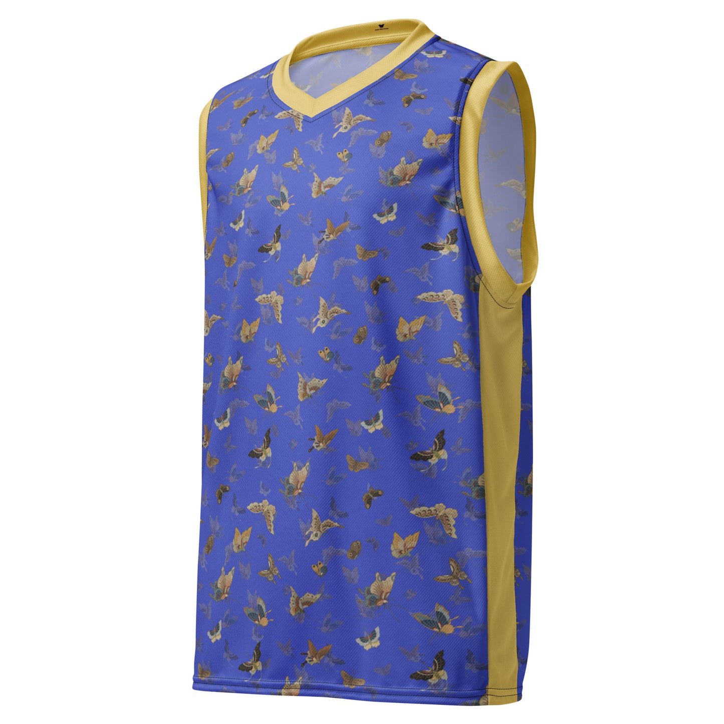 Butterfly dancing｜Recycled unisex basketball jersey｜Royal blue