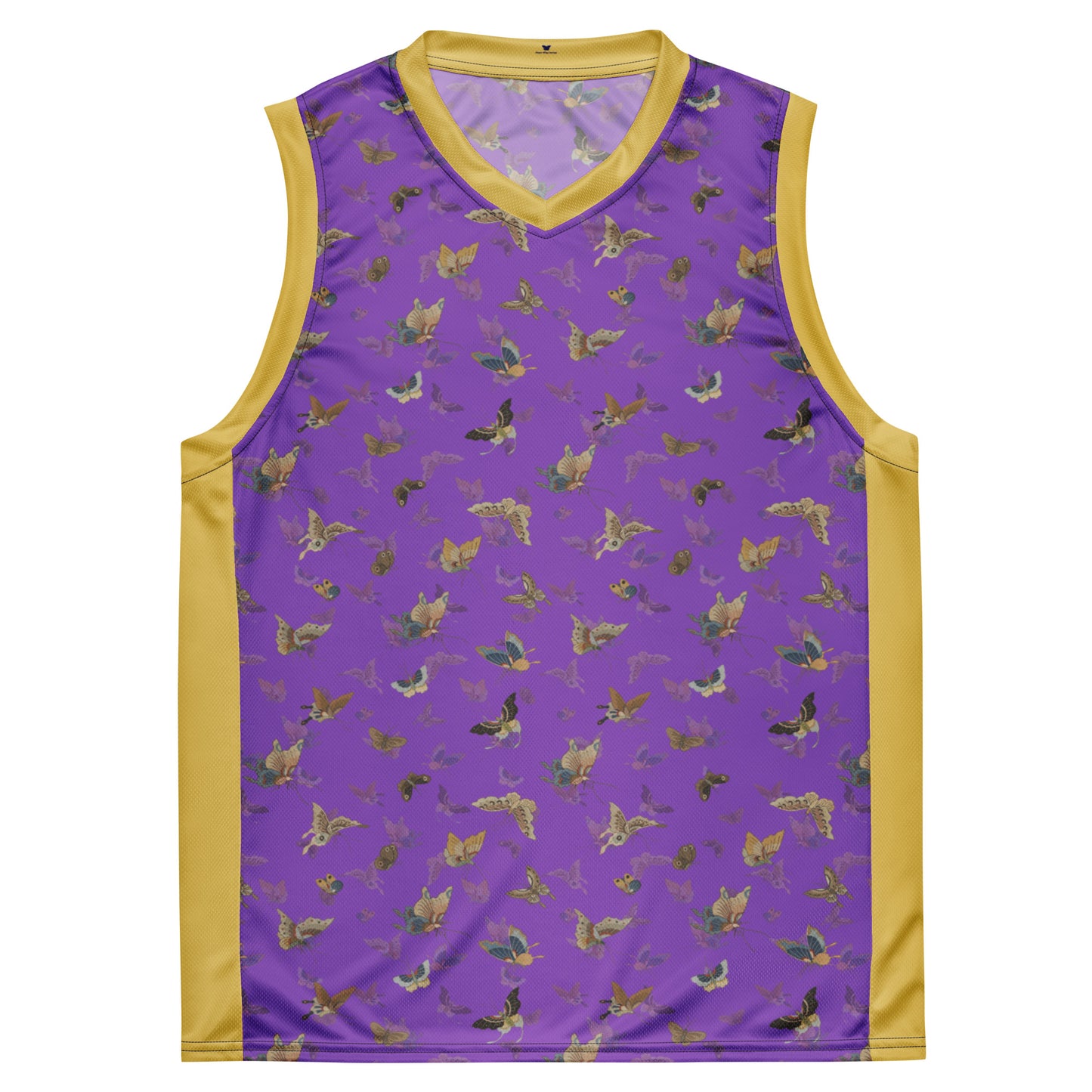 Butterfly dancing｜Recycled unisex basketball jersey｜Purple