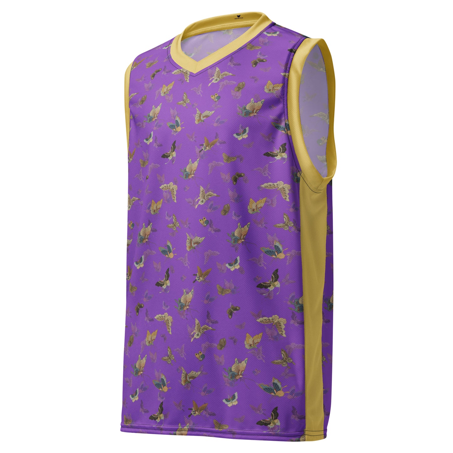 Butterfly dancing｜Recycled unisex basketball jersey｜Purple