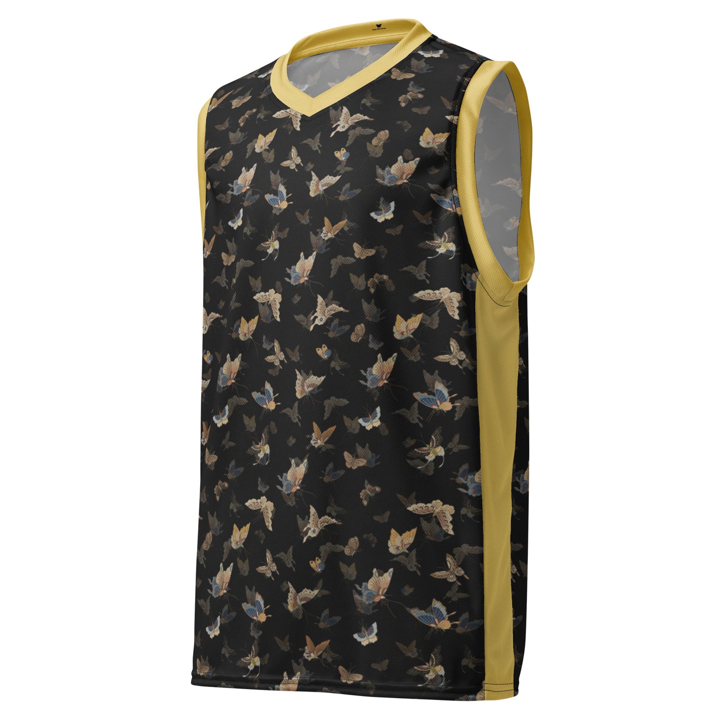 Butterfly dancing｜Recycled unisex basketball jersey｜Black