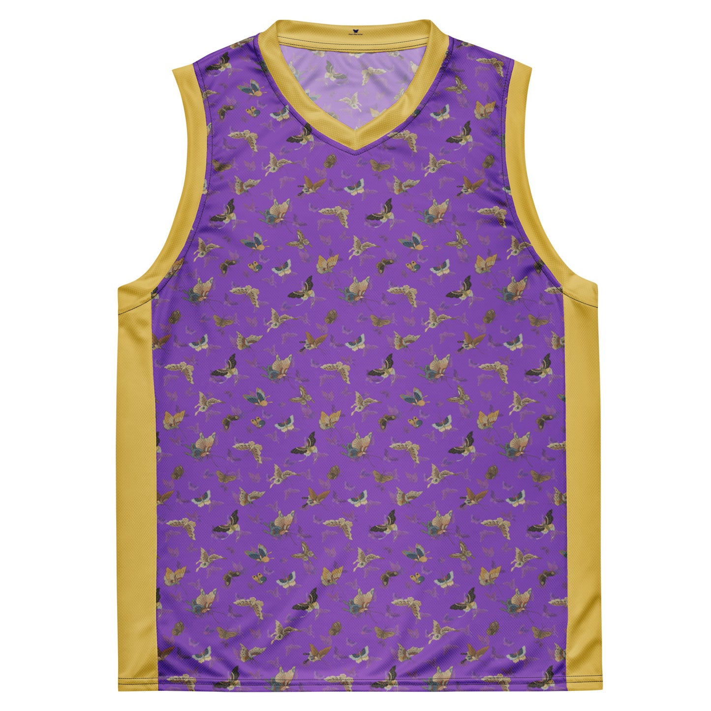 Butterfly dancing｜Recycled unisex basketball jersey｜Purple