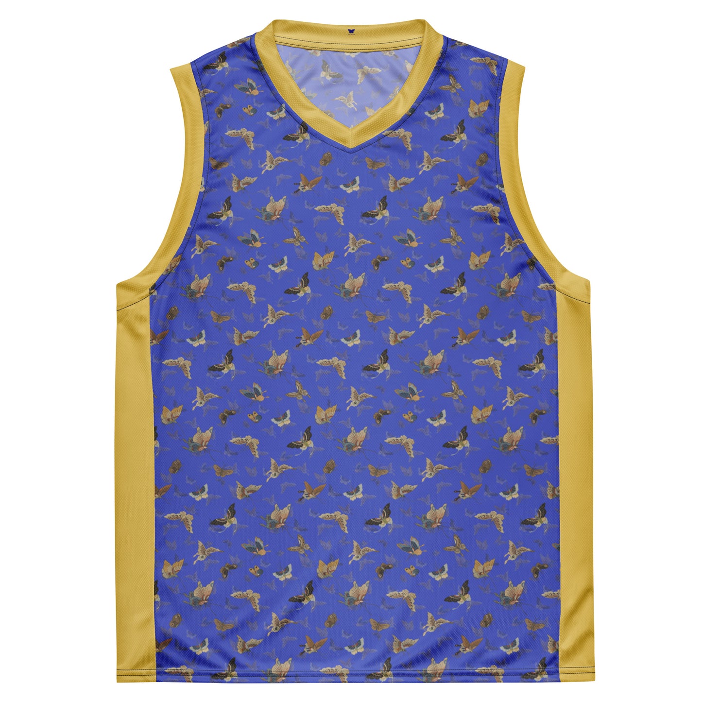 Butterfly dancing｜Recycled unisex basketball jersey｜Royal blue