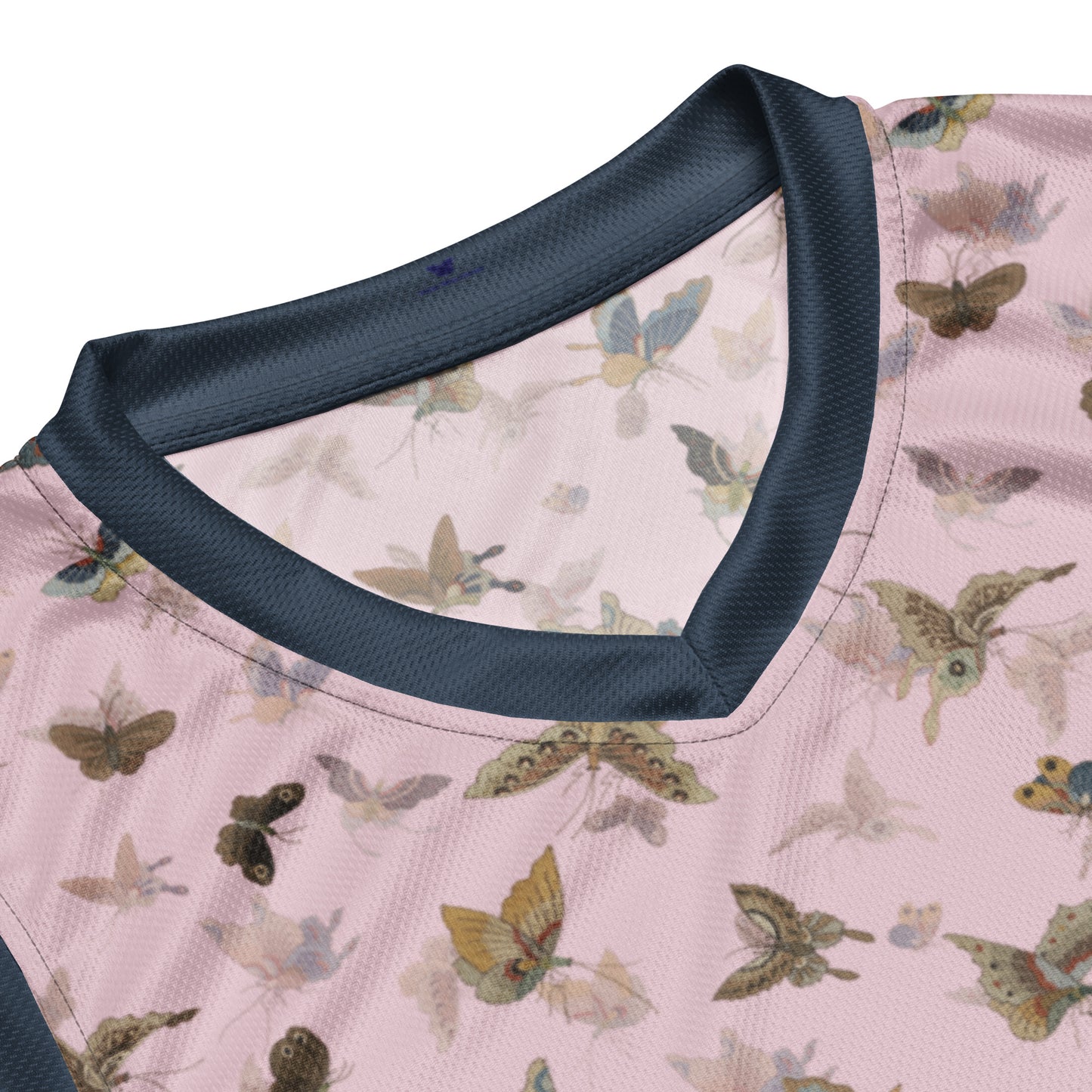 Butterfly dancing｜Recycled unisex basketball jersey｜Pale pinkish gray