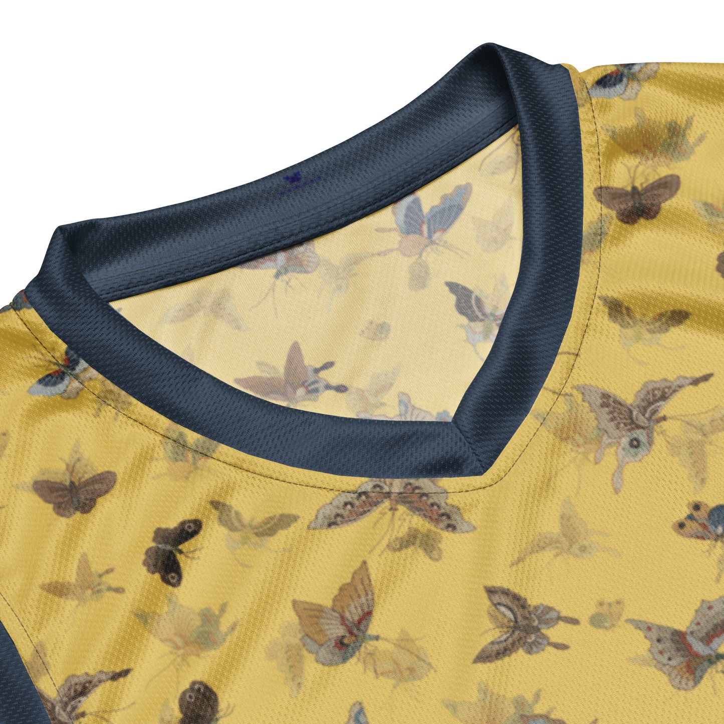 Butterfly dancing｜Recycled unisex basketball jersey｜Gold