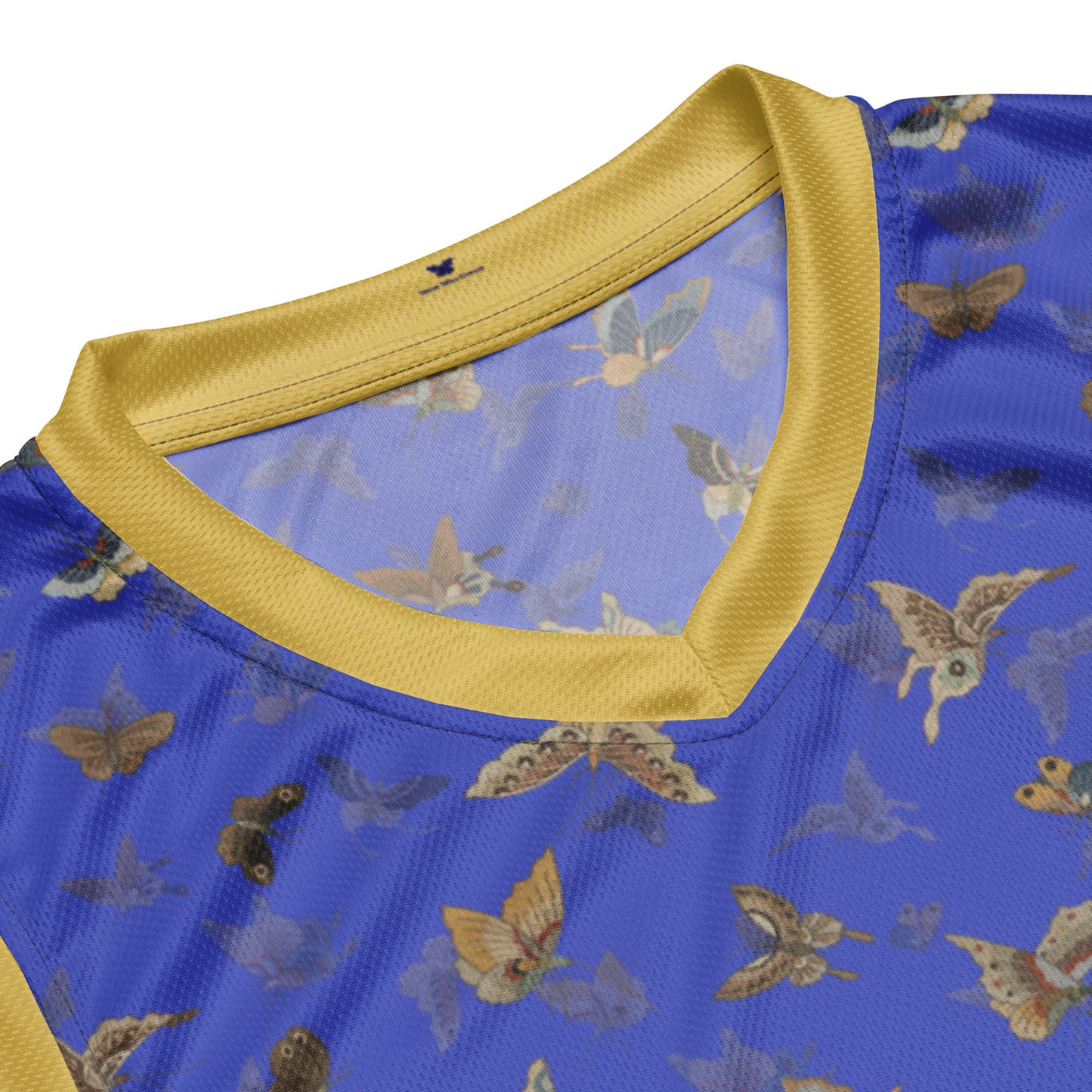 Butterfly dancing｜Recycled unisex basketball jersey｜Royal blue