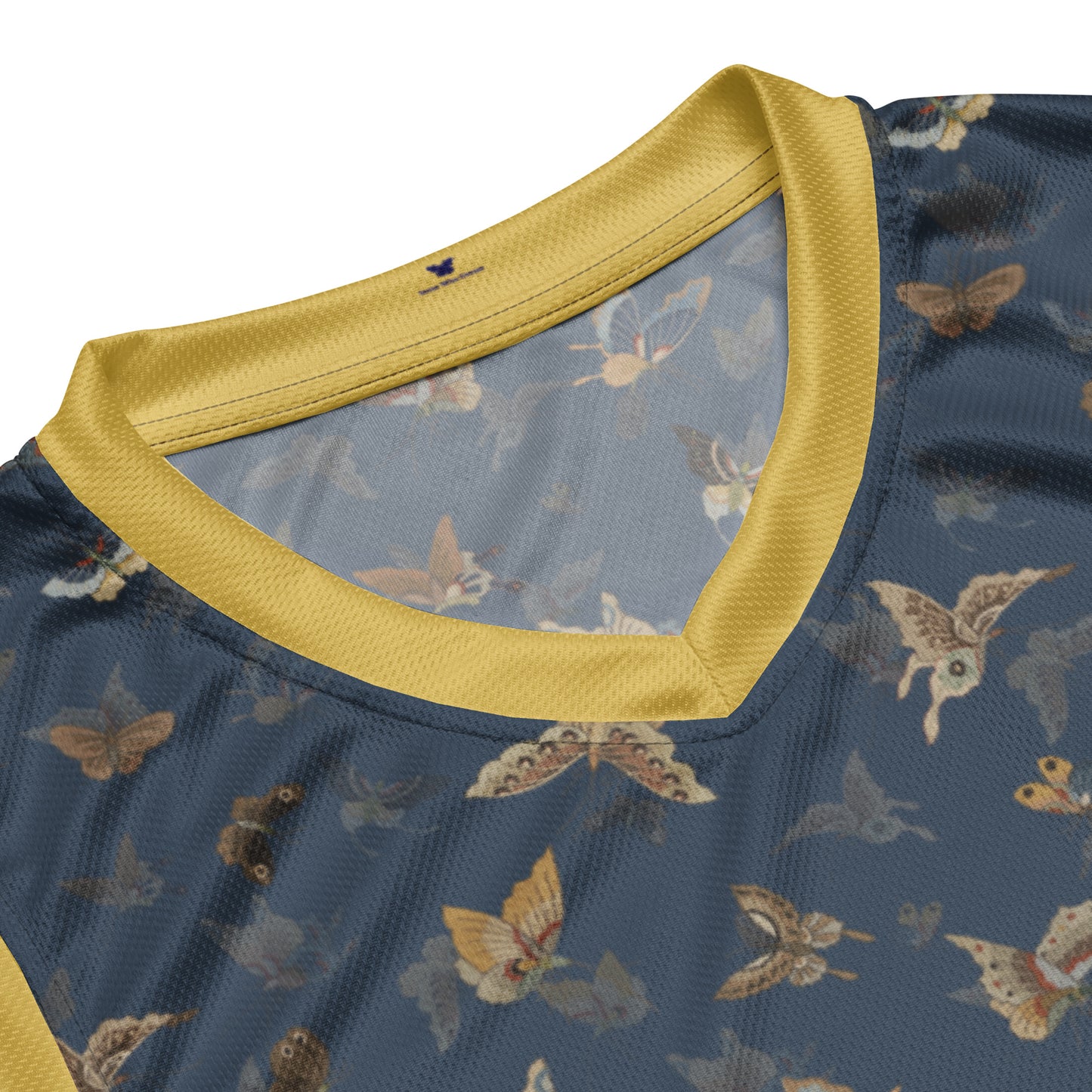 Butterfly dancing｜Recycled unisex basketball jersey｜Dark blue