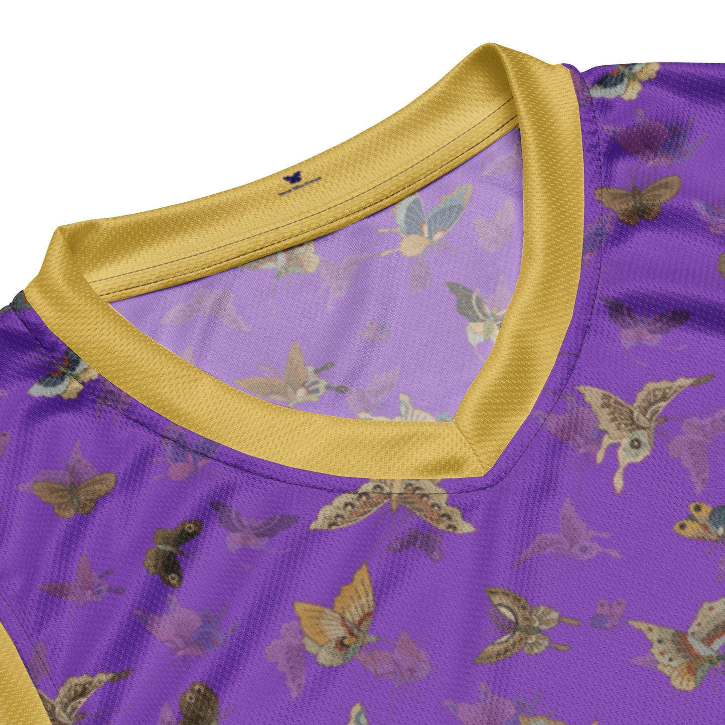 Butterfly dancing｜Recycled unisex basketball jersey｜Purple