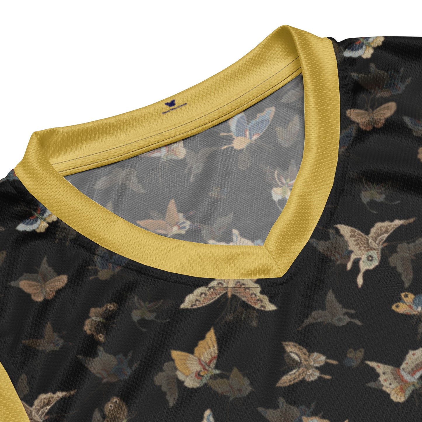 Butterfly dancing｜Recycled unisex basketball jersey｜Black