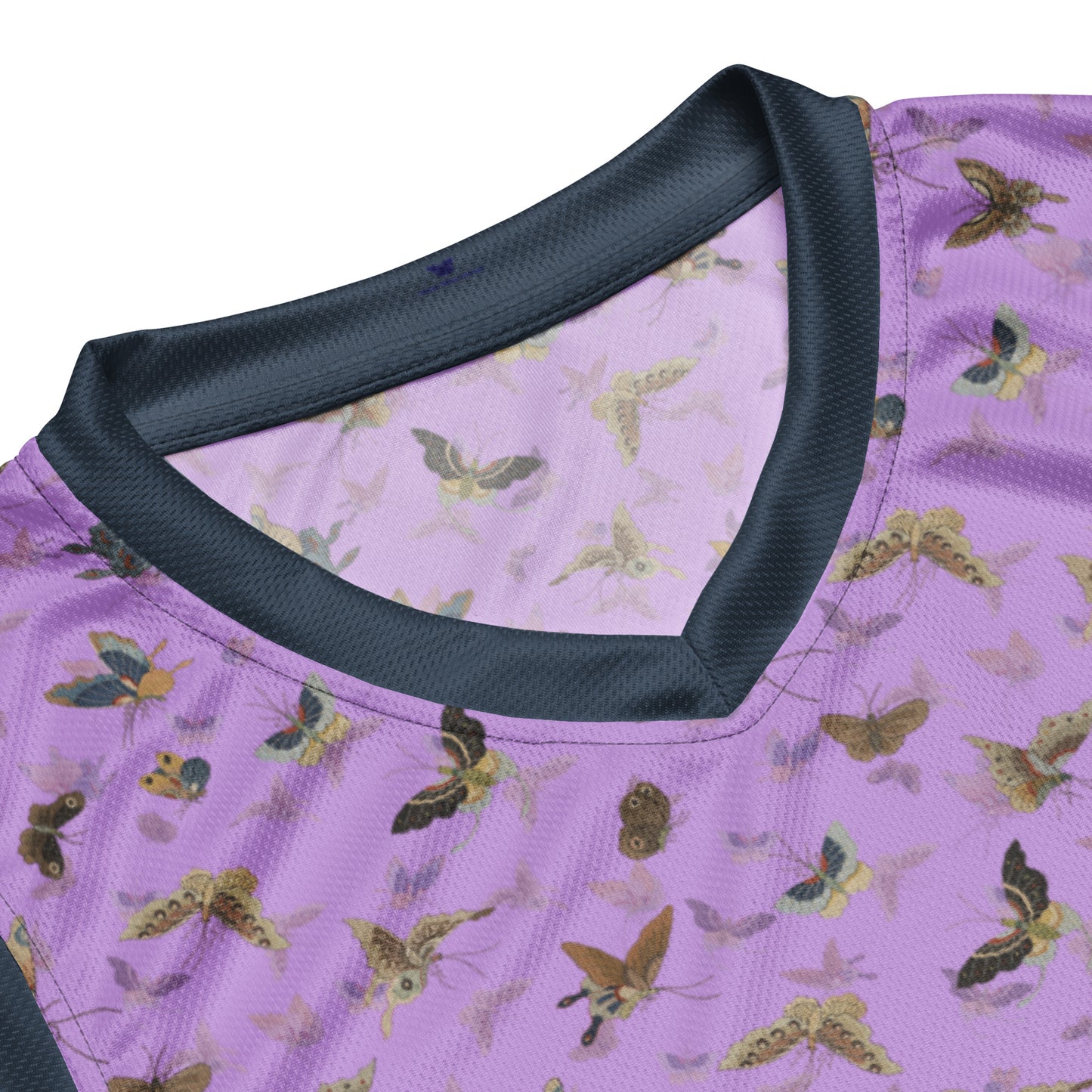 Butterfly dancing｜Recycled unisex basketball jersey｜Lilac