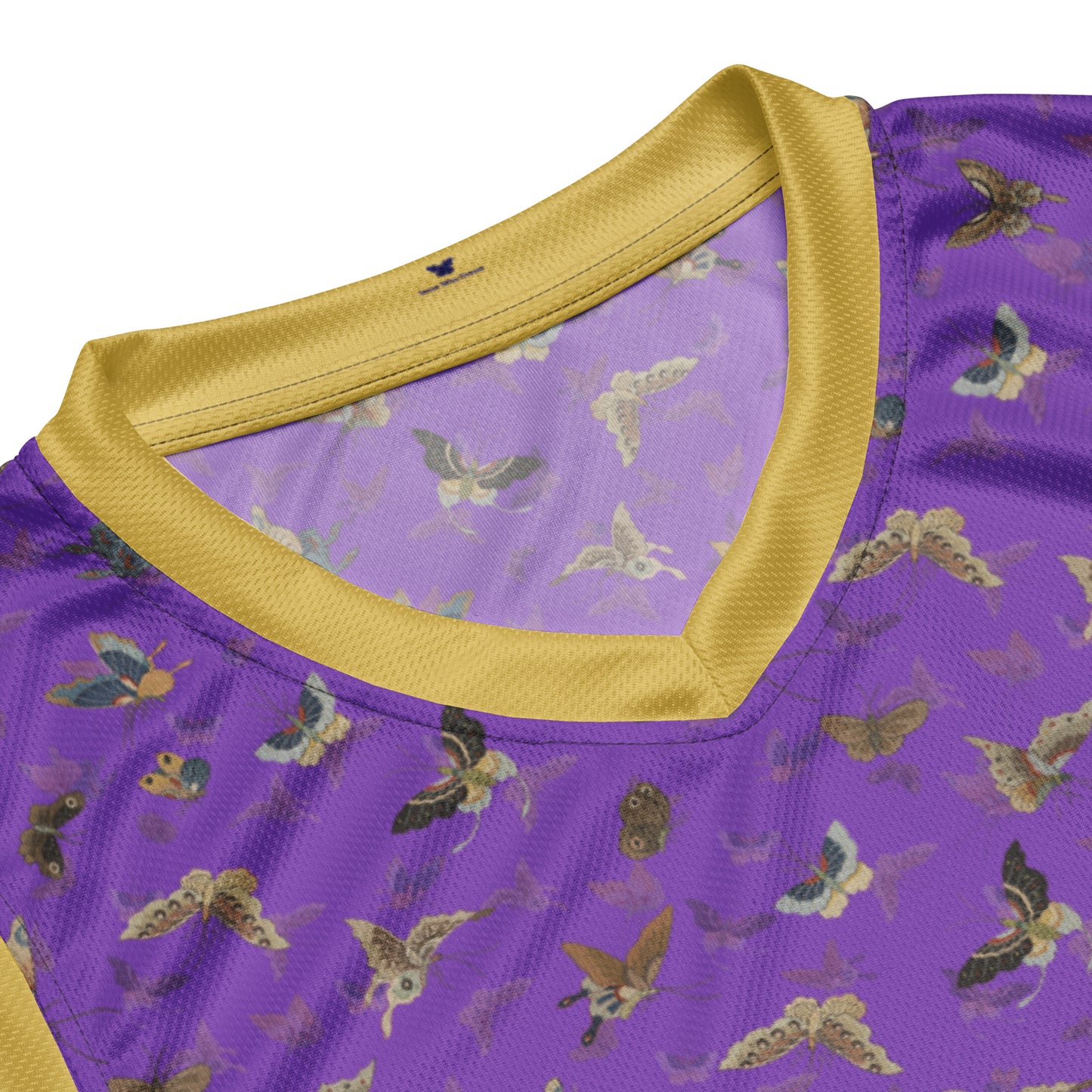 Butterfly dancing｜Recycled unisex basketball jersey｜Purple