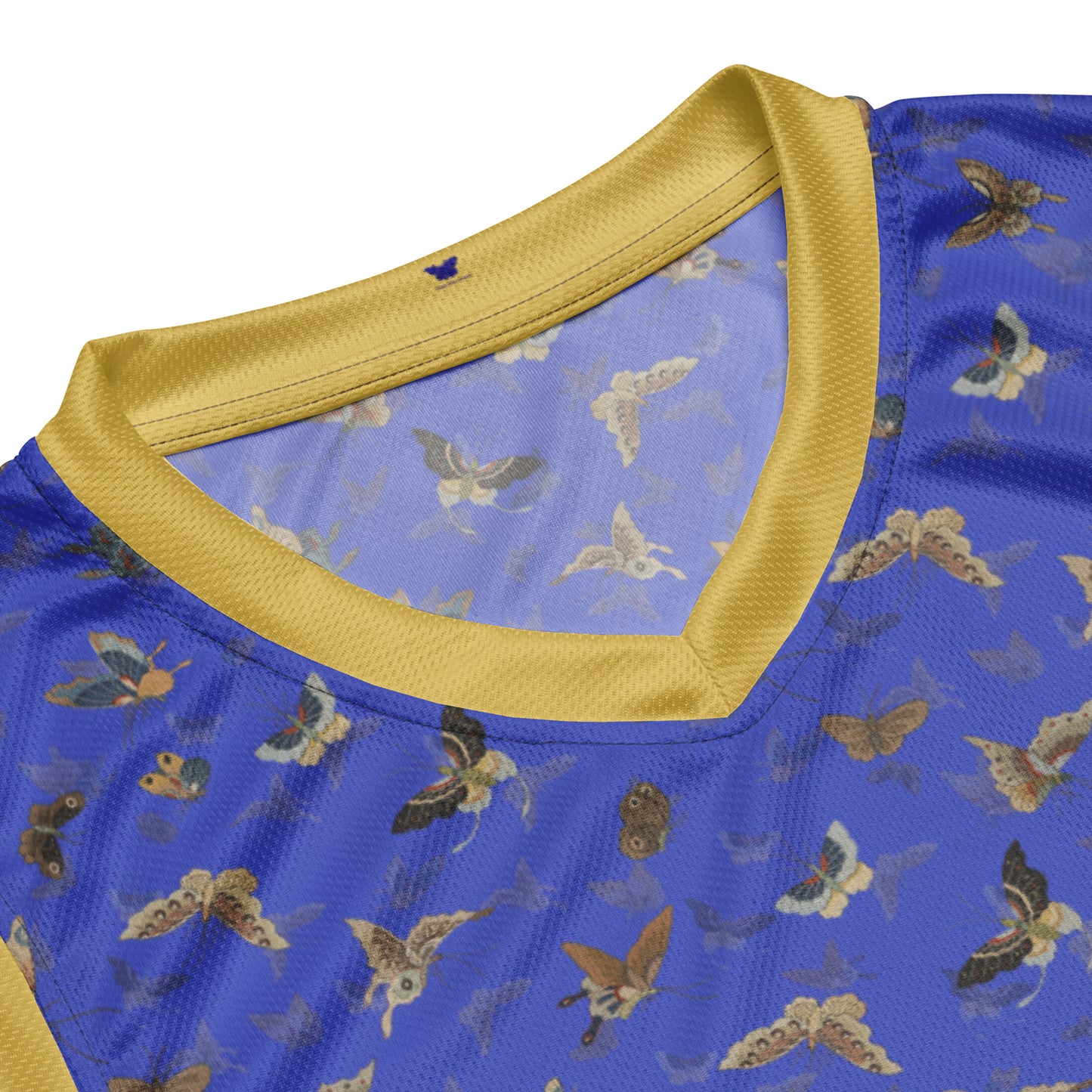 Butterfly dancing｜Recycled unisex basketball jersey｜Royal blue