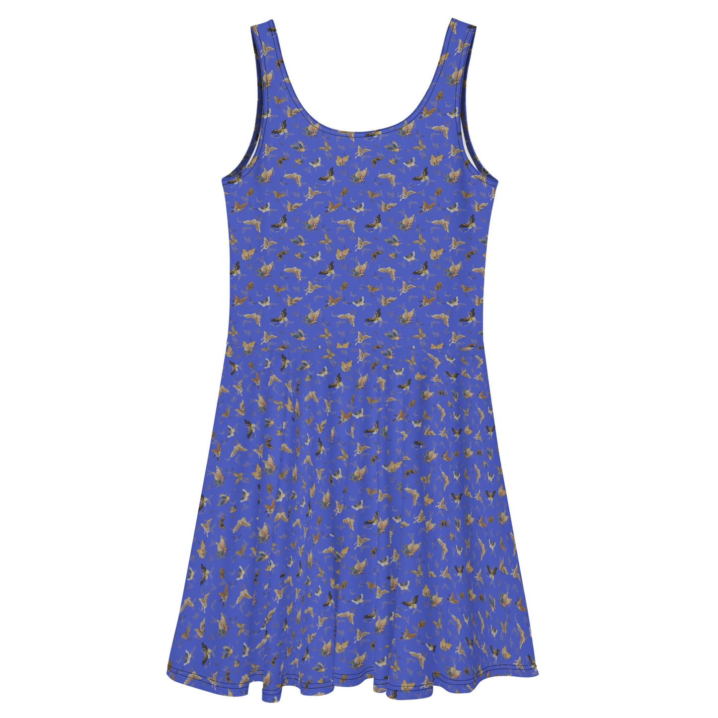 Butterfly dancing｜Skater Dress｜Royal blue