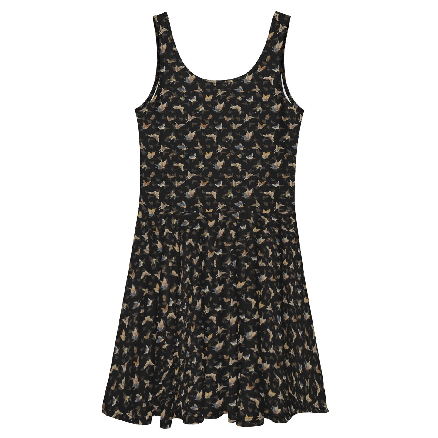 Butterfly dancing｜Skater Dress｜Black