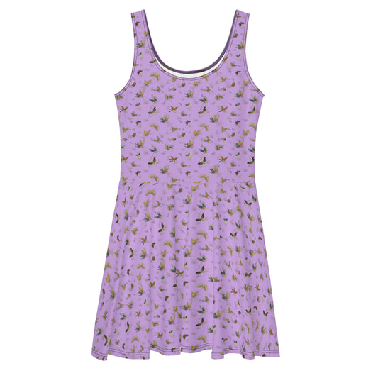 Butterfly dancing｜Skater Dress｜Lilac