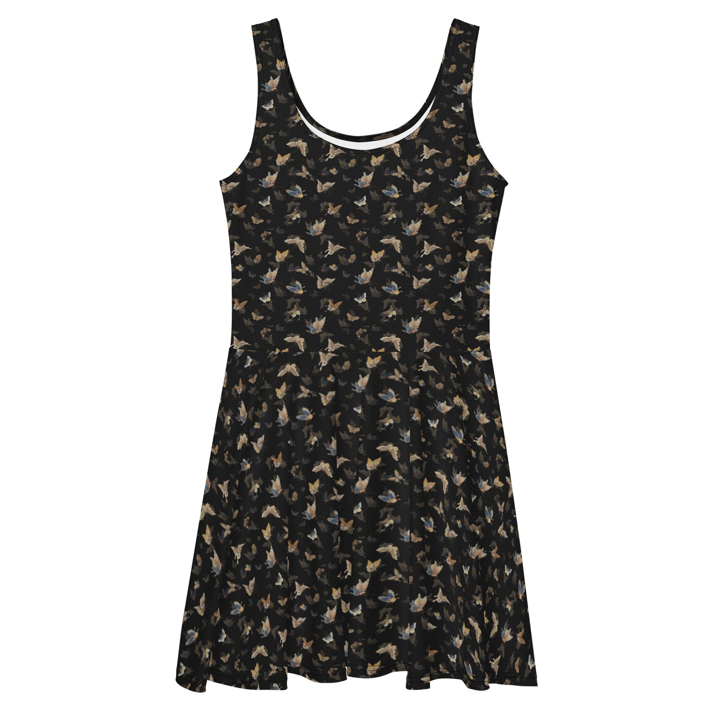 Butterfly dancing｜Skater Dress｜Black