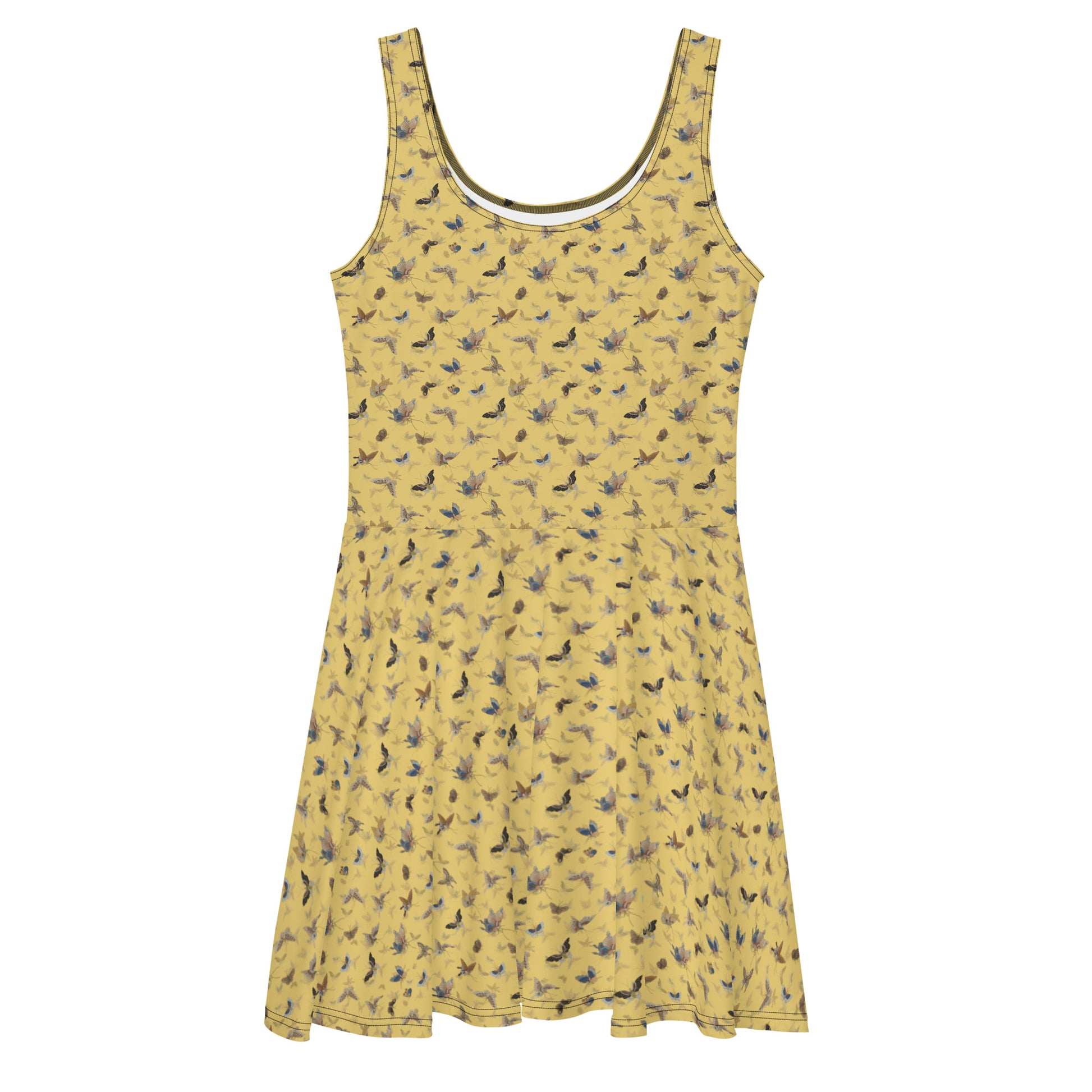 Butterfly dancingSkater DressGold Stone Who Dream Butterfly dancingSkater DressGold Stone Who Dream