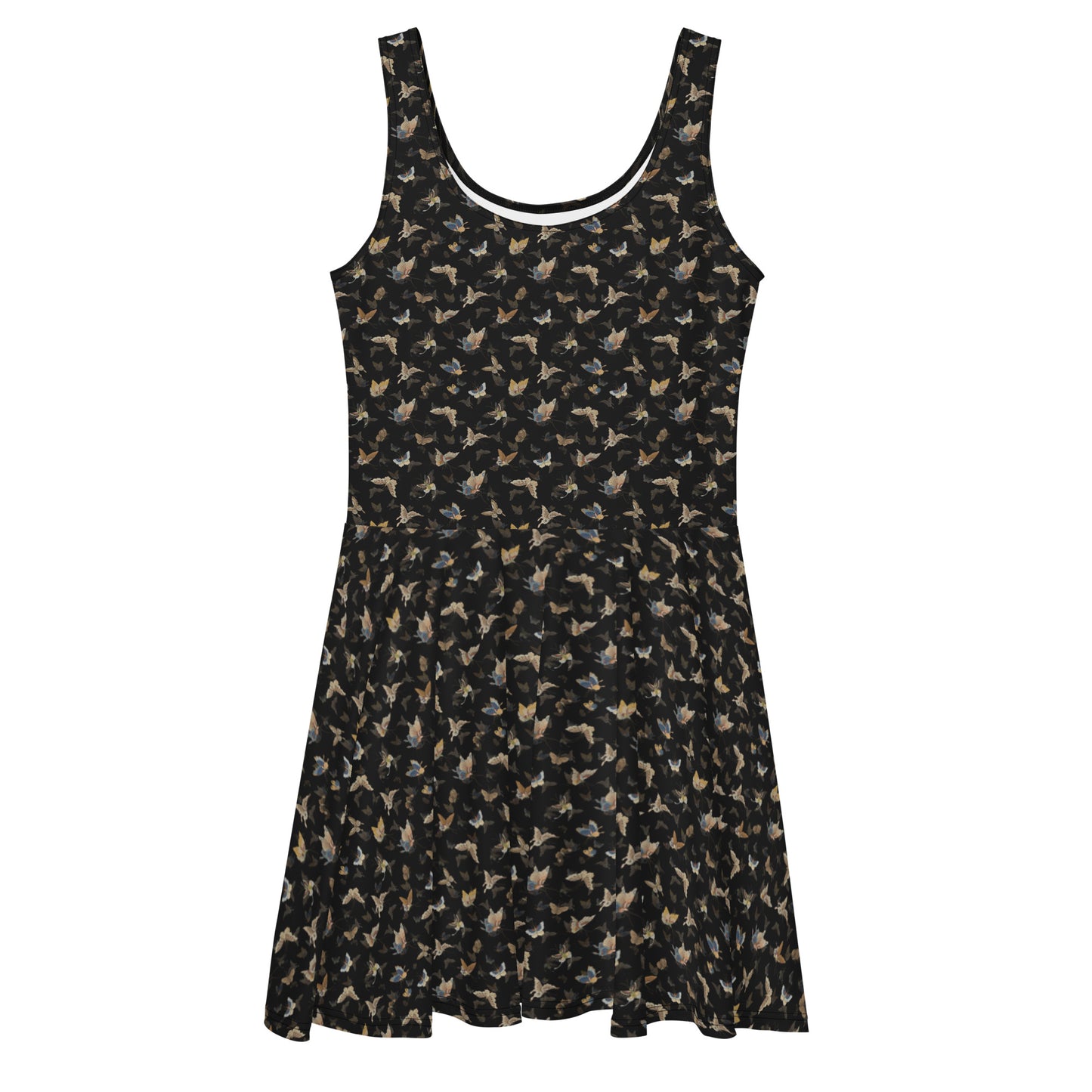 Butterfly dancing｜Skater Dress｜Black