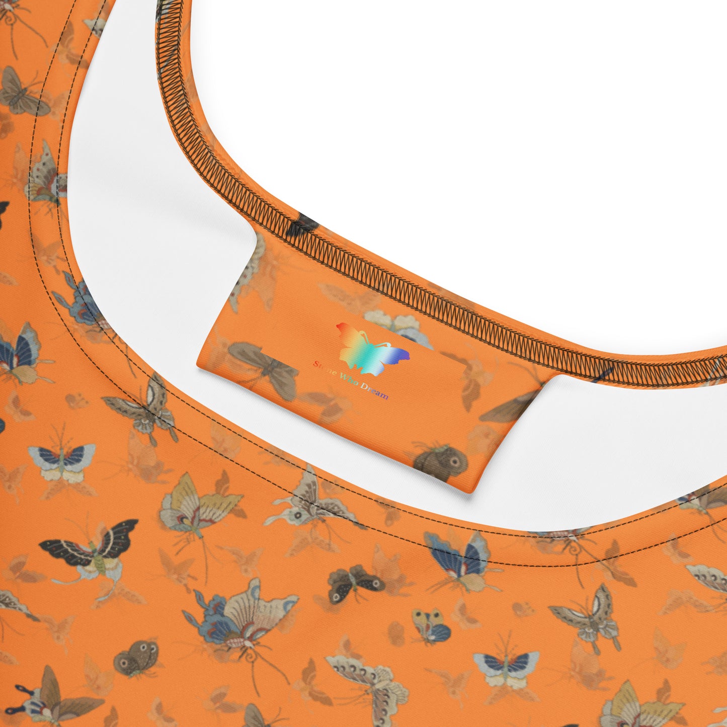 Butterfly dancing｜Skater Dress｜Orange