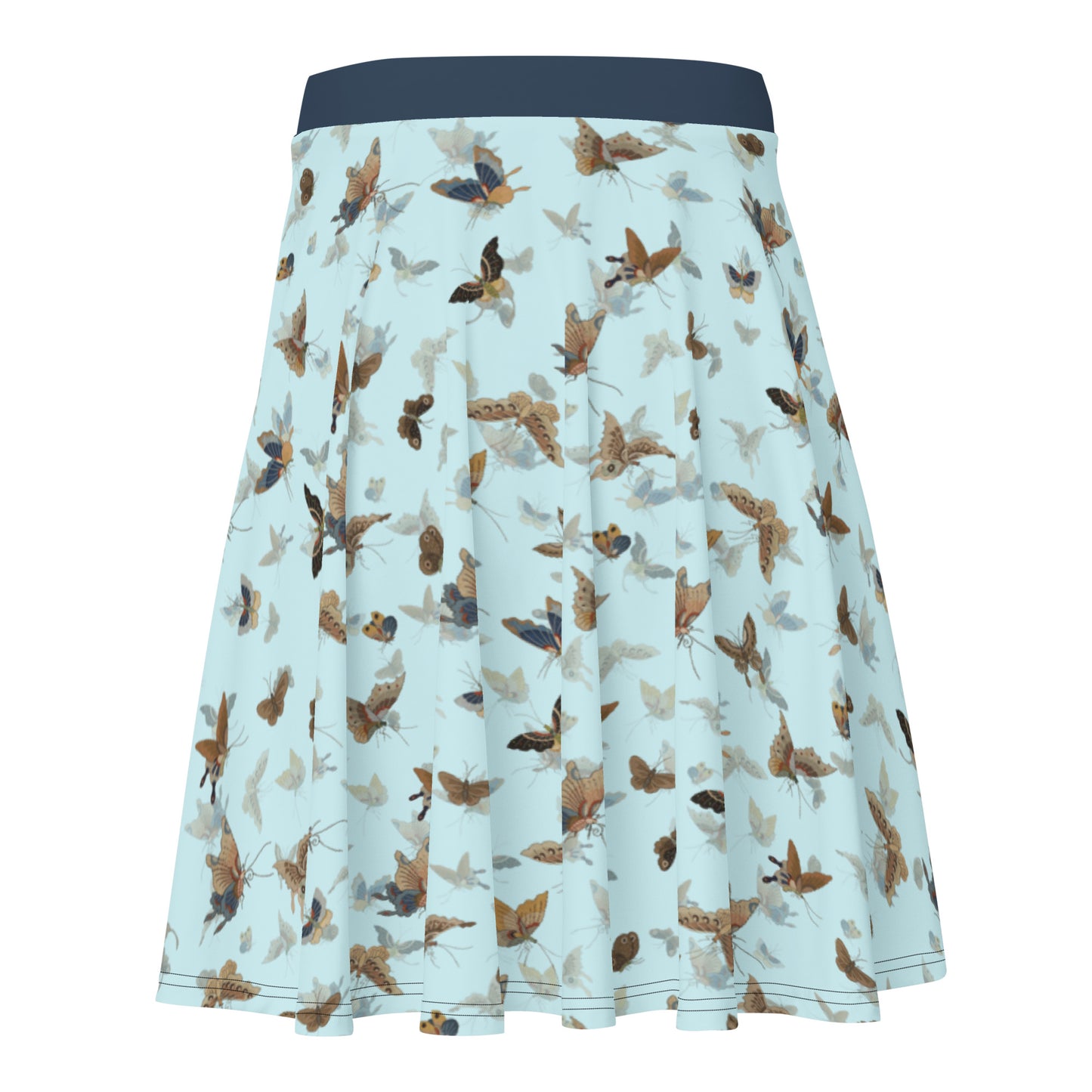 Butterfly dancing｜Skater Skirt｜Aqua blue