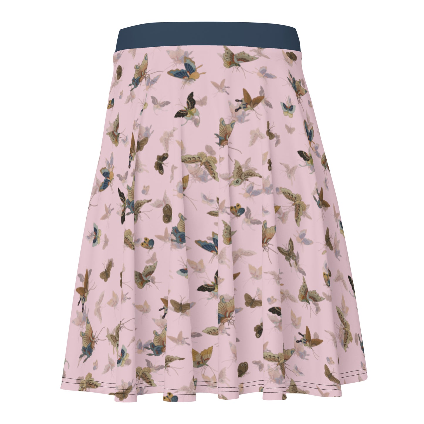 Butterfly dancing｜Skater Skirt｜Pale pinkish gray