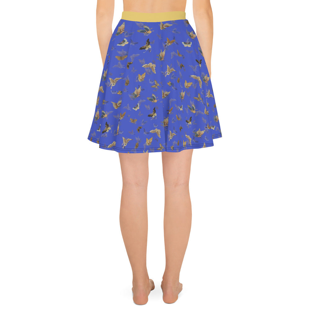 Butterfly dancing｜Skater Skirt｜Royal blue