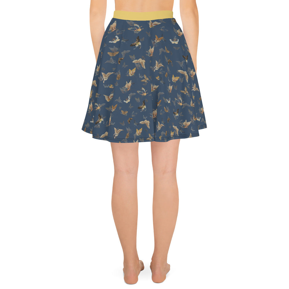 Butterfly dancing｜Skater Skirt｜Dark blue