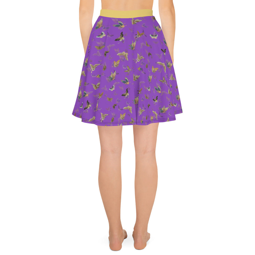 Butterfly dancing｜Skater Skirt｜Purple